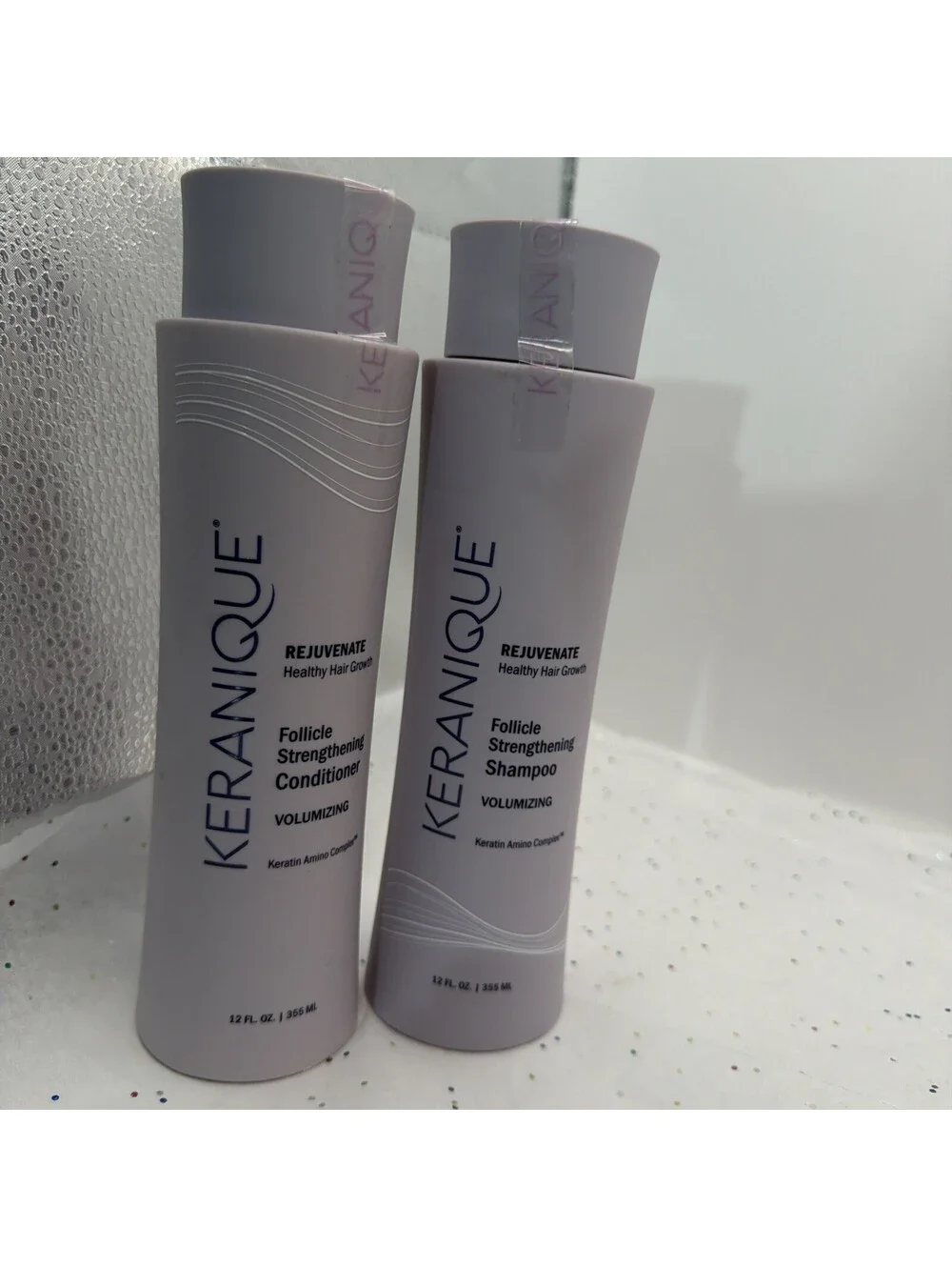 Keranique Volumizing Shampoo & Conditioner Set 8oz Thickening Hair Duo Women